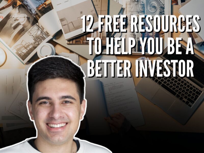 Text: 12 Free Resources To Help You Be A Better Investor